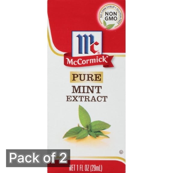 McCormick Pure Mint Extract 1 fl oz (Pack of 2)