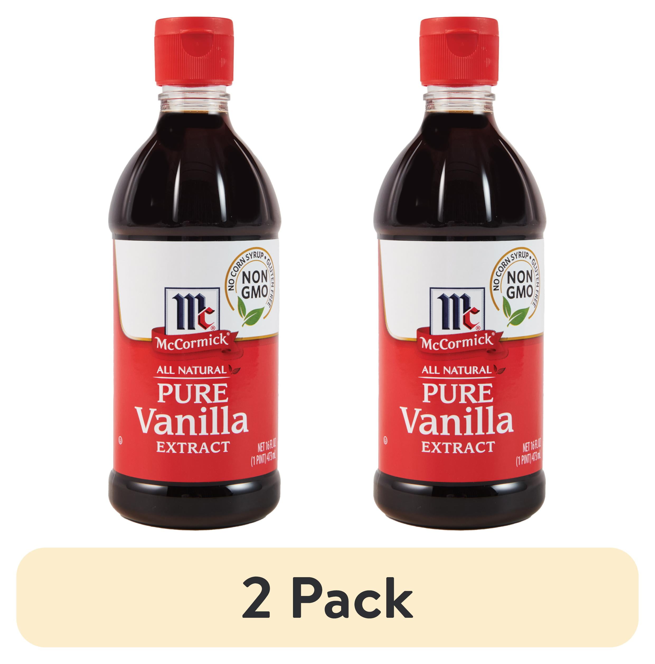 (2 pack) McCormick Pure Vanilla Extract, 16 fl oz Baking Extracts