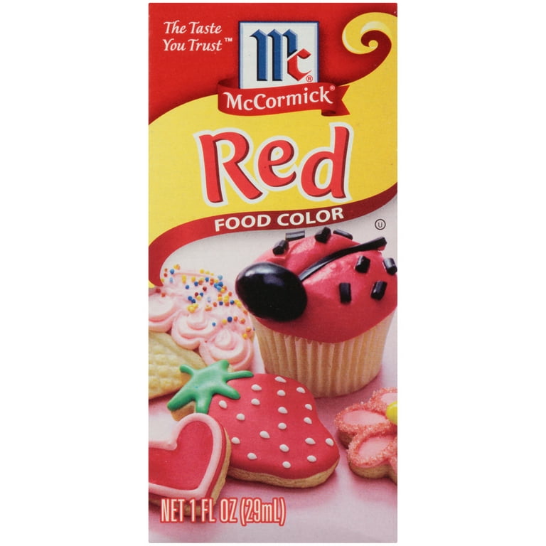 Mc Cormick Food Color, Red - 1 fl oz bottle