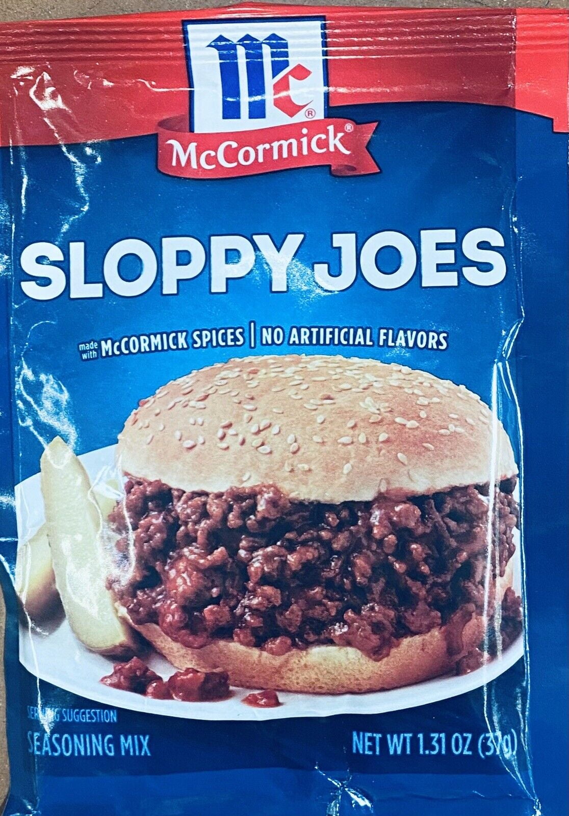 McCormick SLOPPY JOES Seasoning Mix Savory & Herbs & Spices 1.31 oz
