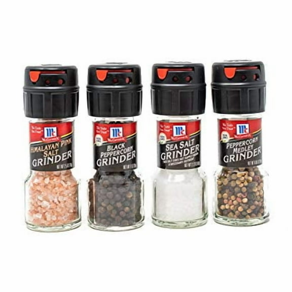 McCormick Salt & Pepper Grinder Variety Pack, 4 pcs