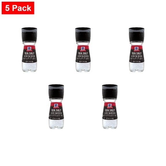 McCormick Sea Salt Grinder 2.12 oz - 5 Pack