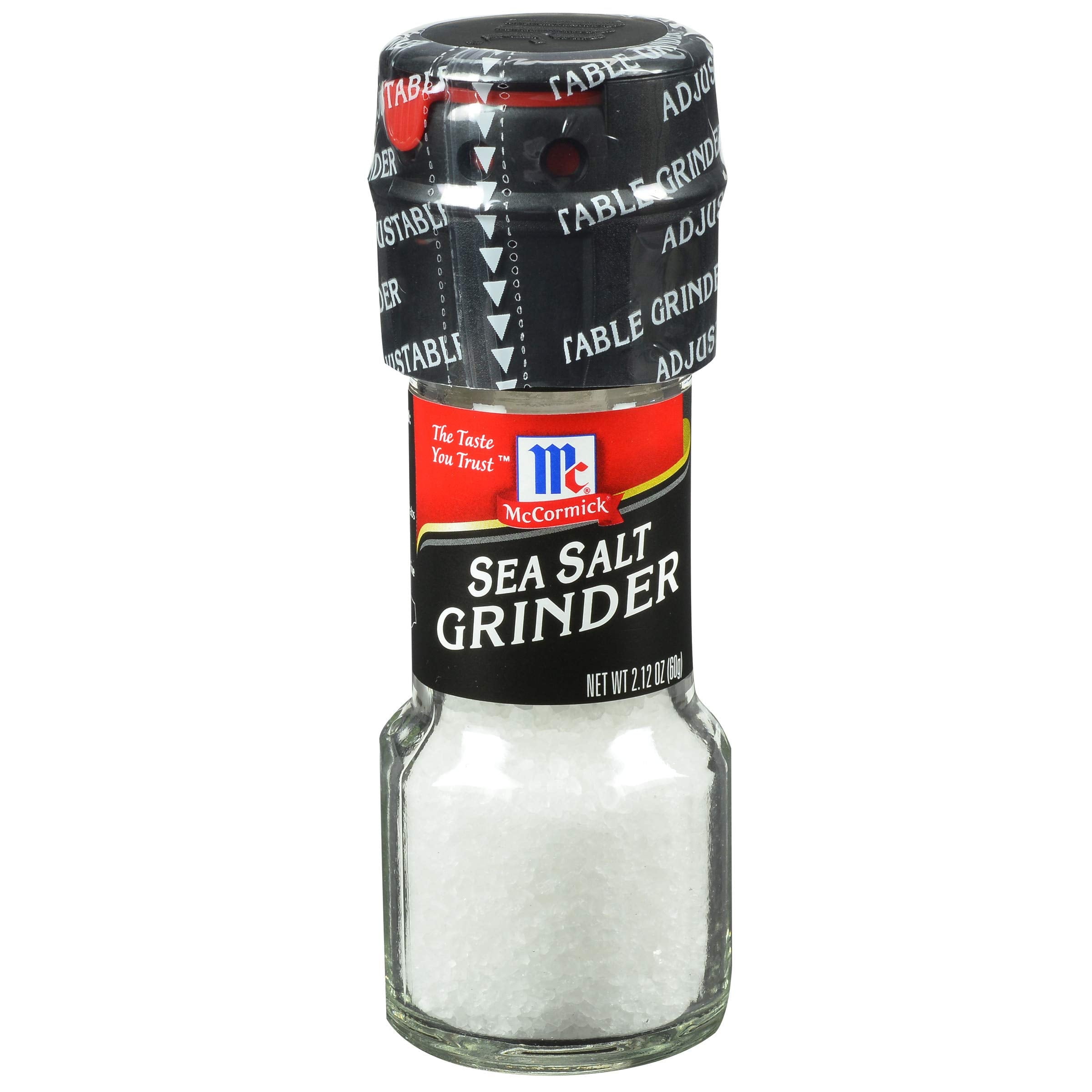 McCormick Sea Salt Grinder, OIF8&nbsp;2.12 oz (Pack of 6) - One 6 Pack of 2.12 Ounce Glass Bottles of Mediterranean Sea Salt, Best for Tabletop Use
