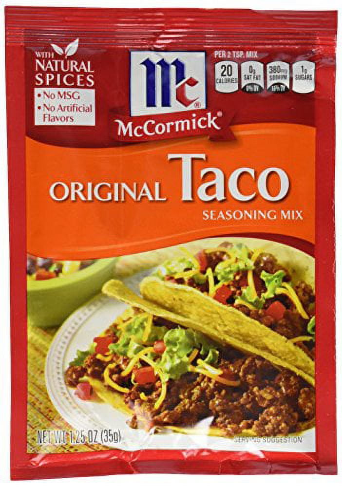 McCormick Seasoning Mix, Original Taco, 1 oz (Pack of 18)