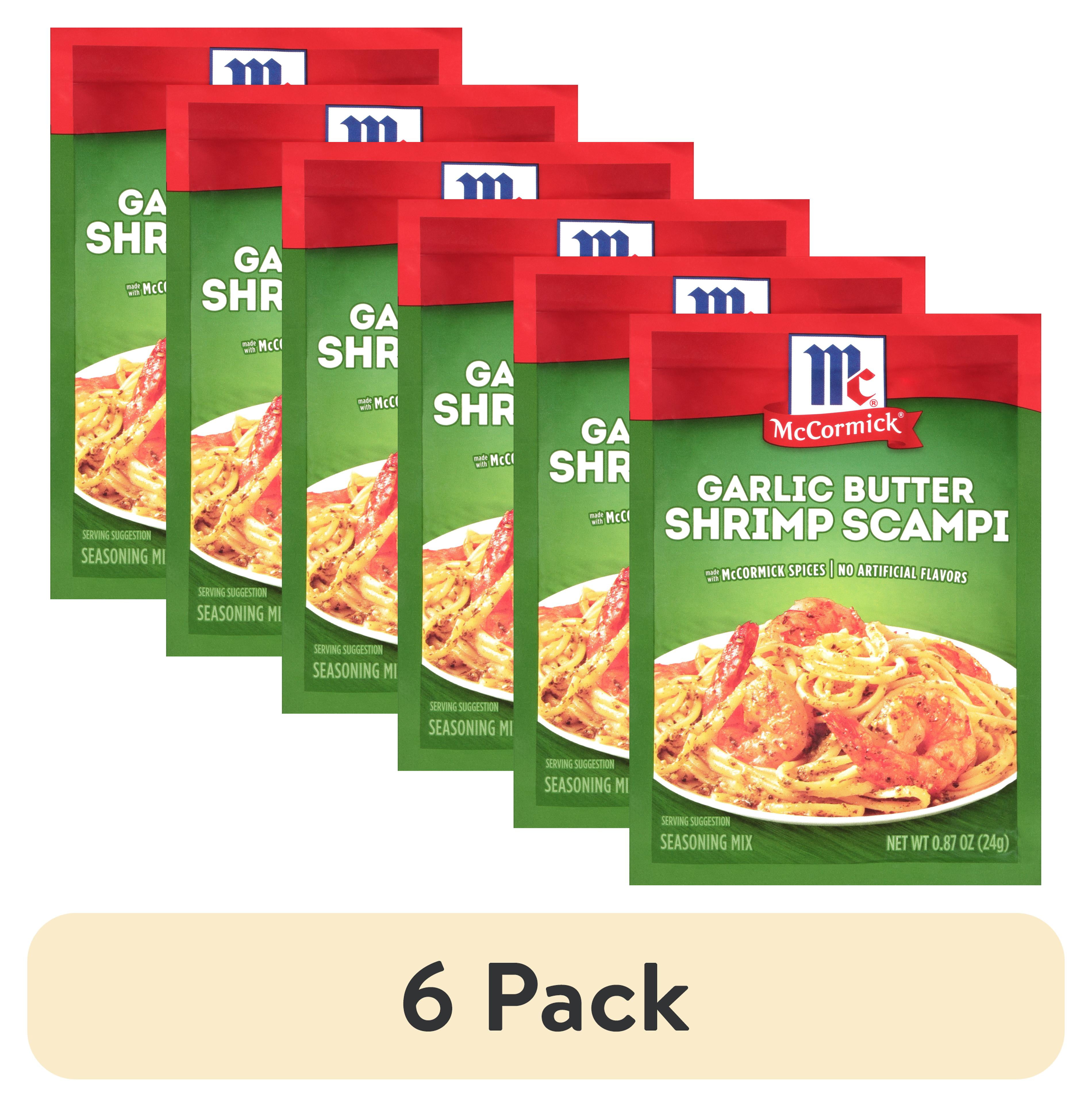 (6 pack) McCormick Shrimp Scampi Seasoning Mix, 0.87 oz Mixed Spices