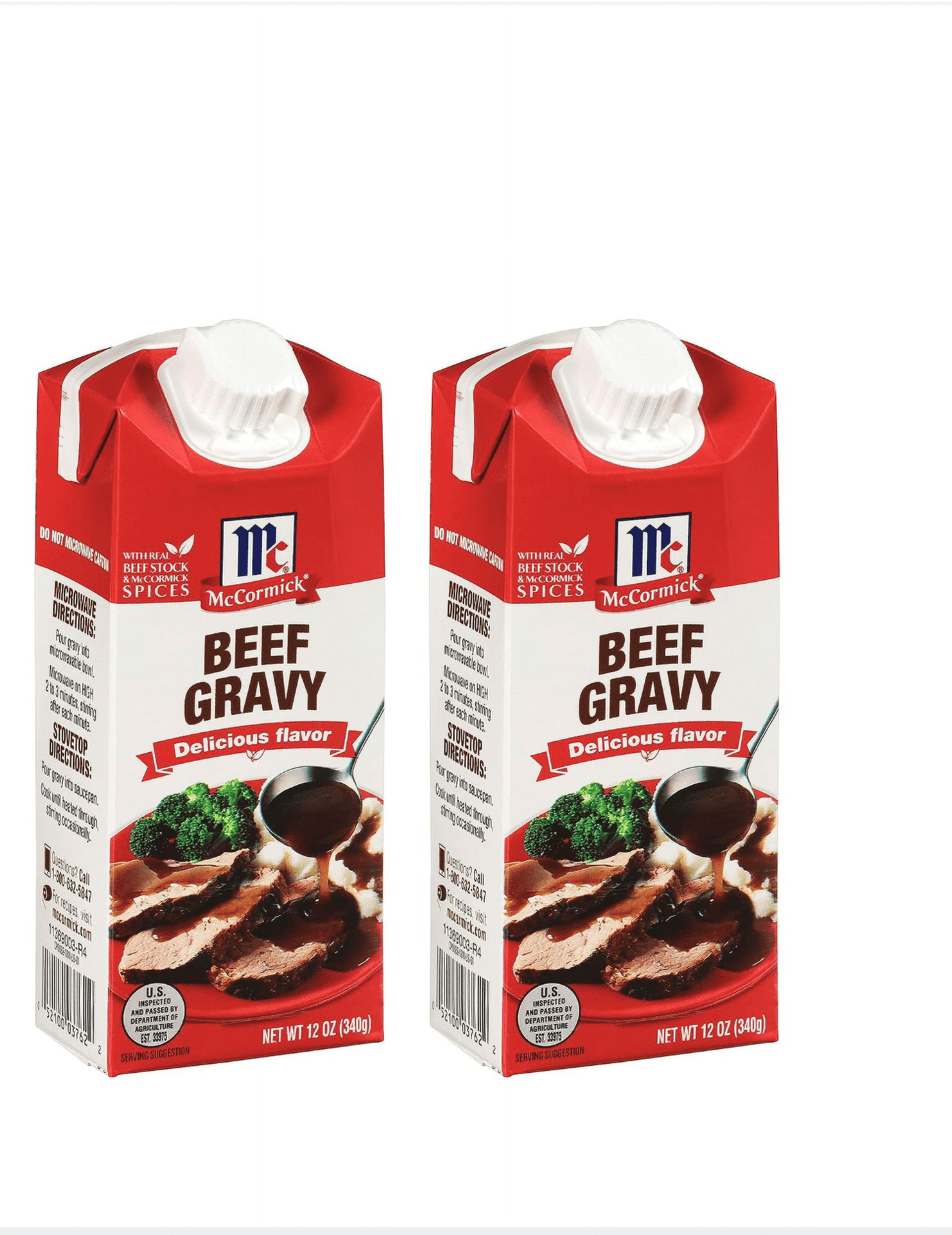 McCormick Simply Better Beef Gravy, 12 oz 2pk