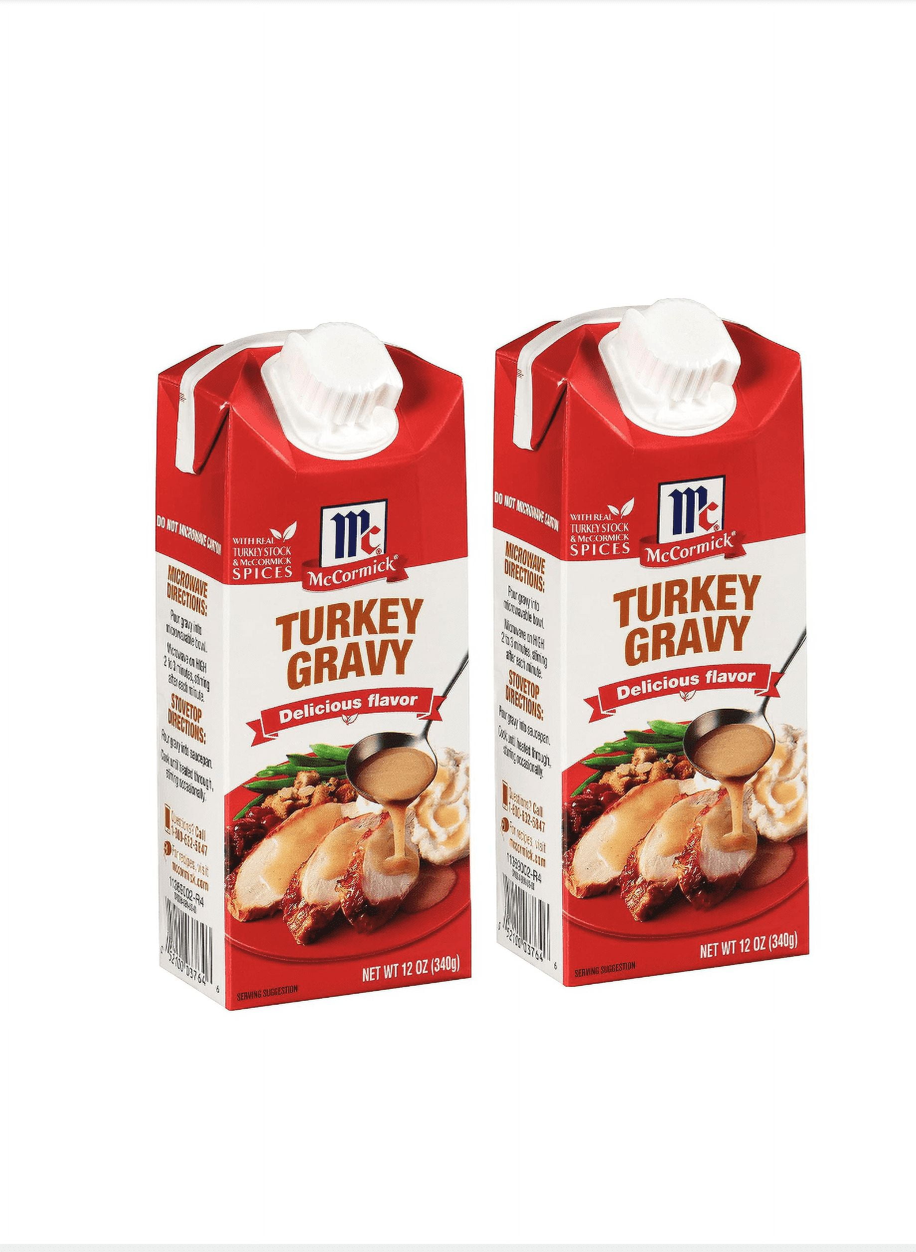 McCormick Simply Better Turkey Gravy, 12 oz 2pk