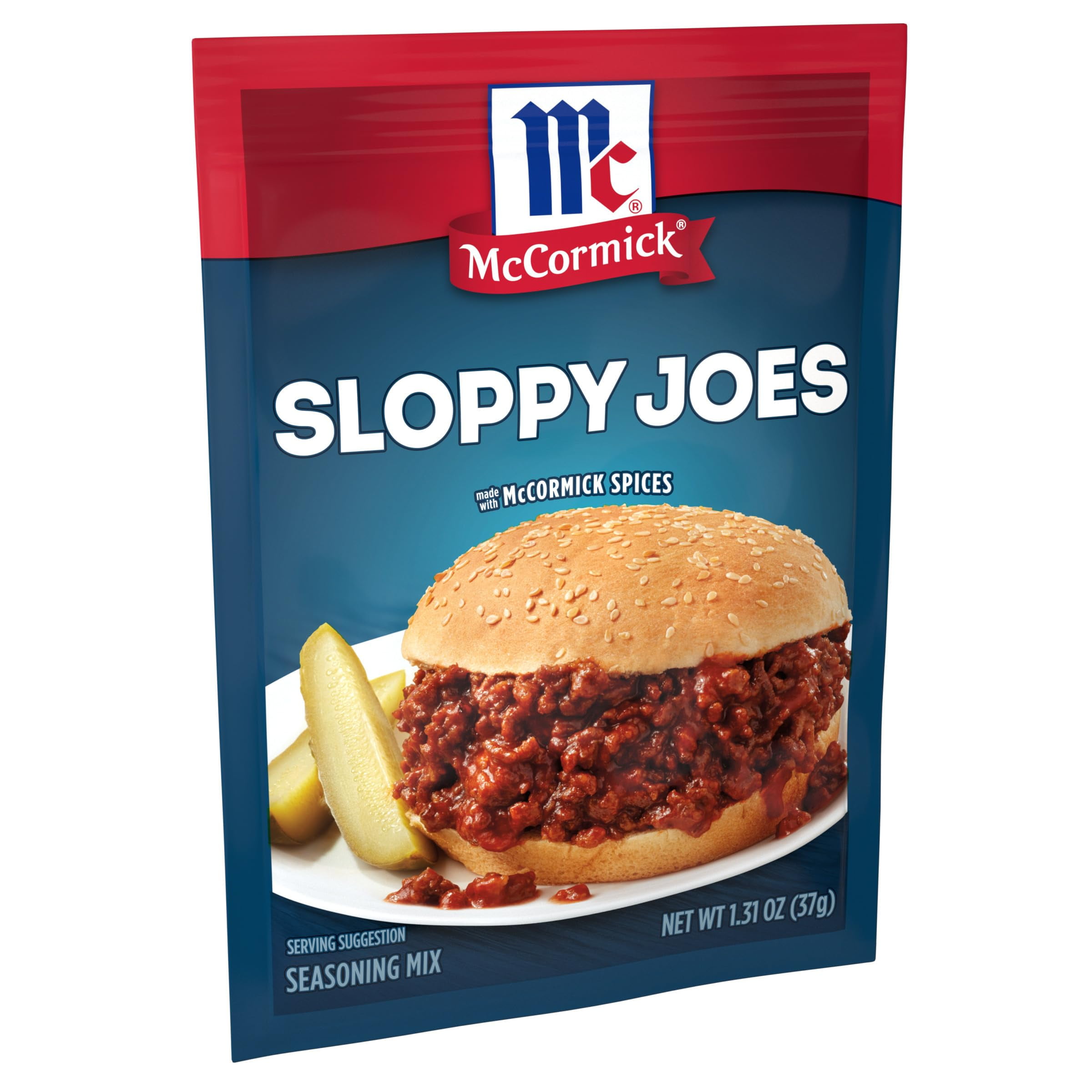 McCormick Sloppy Joes Seasoning AIF4 Mix, 1.31 oz (Pack of 12)
