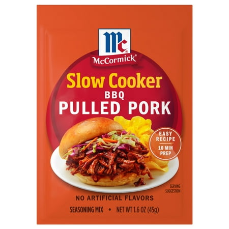 McCormick Slow Cooker Barbecue Pulled Pork Seasoning Mix, 1.6 oz Packet