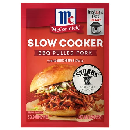 McCormick Slow Cooker Barbecue Pulled Pork Seasoning Mix, 1.6 oz Box