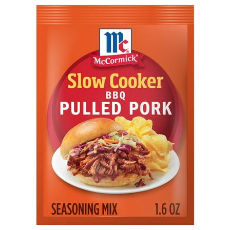 McCormick Slow Cooker Barbecue Pulled Pork Seasoning Mix, 1.6 oz Box