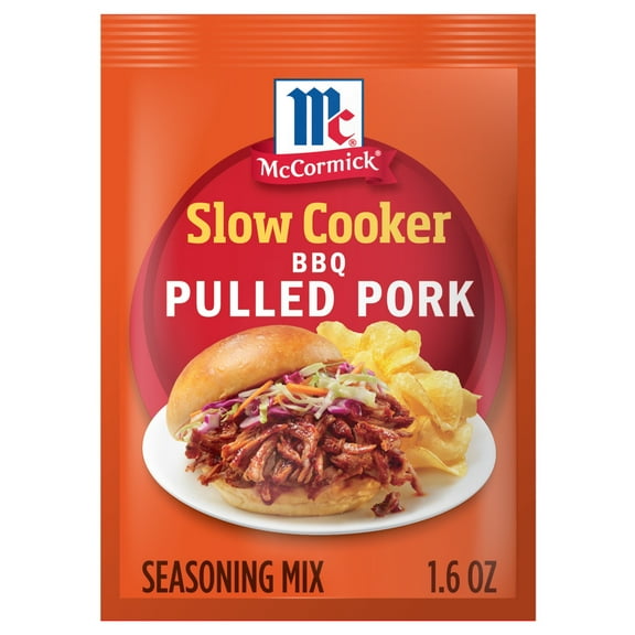 McCormick Slow Cooker Barbecue Pulled Pork Seasoning Mix, 1.6 oz Box