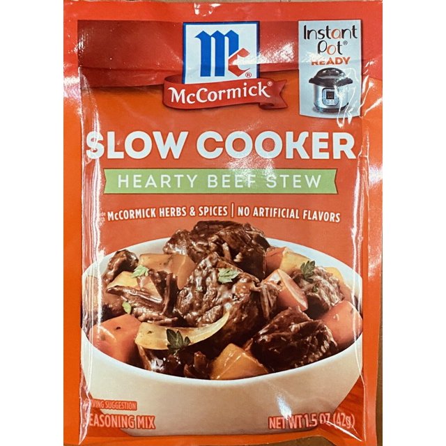 McCormick Slow Cooker HEARTY BEEF STEW Seasoning Mix Savory Herbs & Spices 1.5oz
