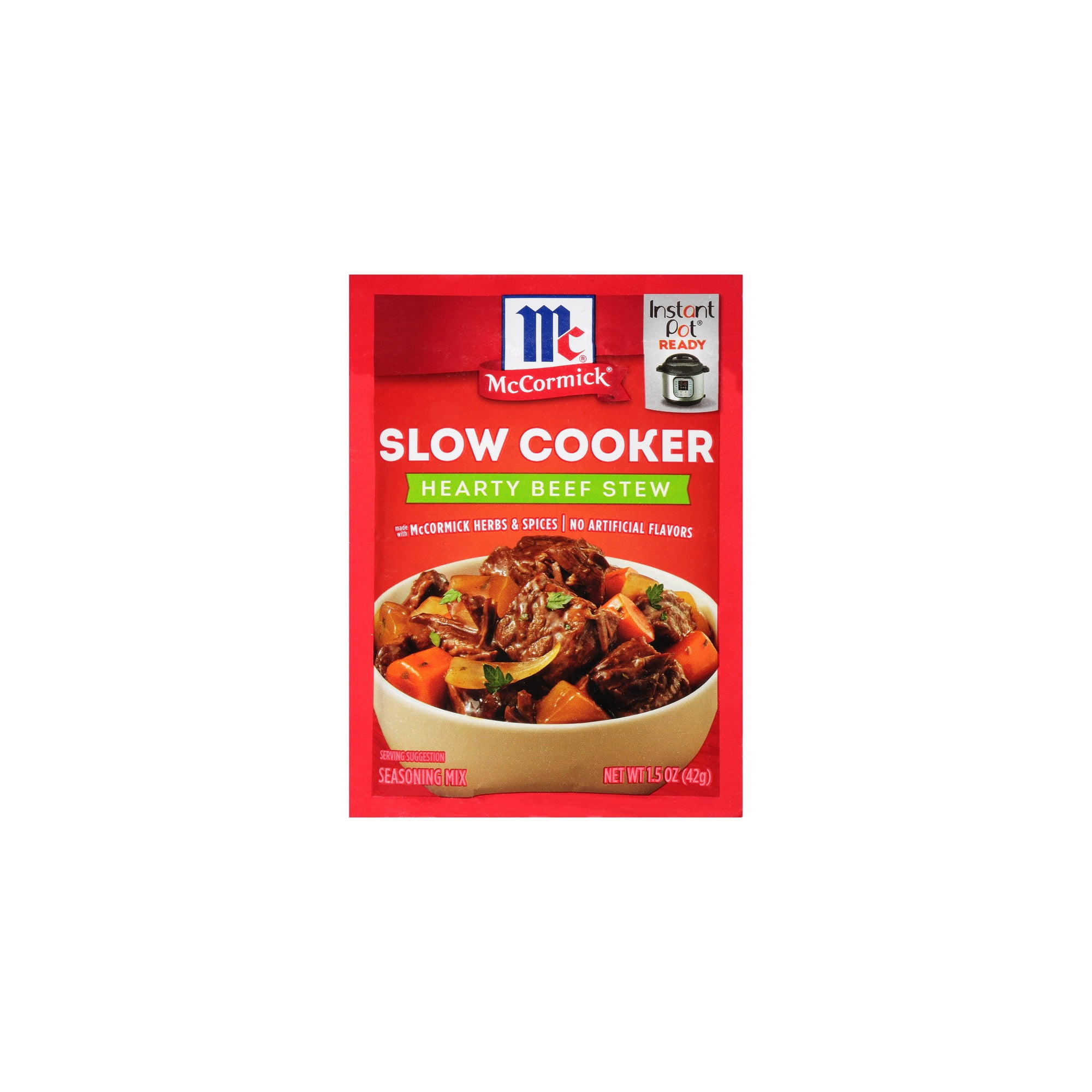 McCormick Slow Cooker Hearty AIF4 Beef Stew Seasoning Mix, 1.5 oz (Pack
