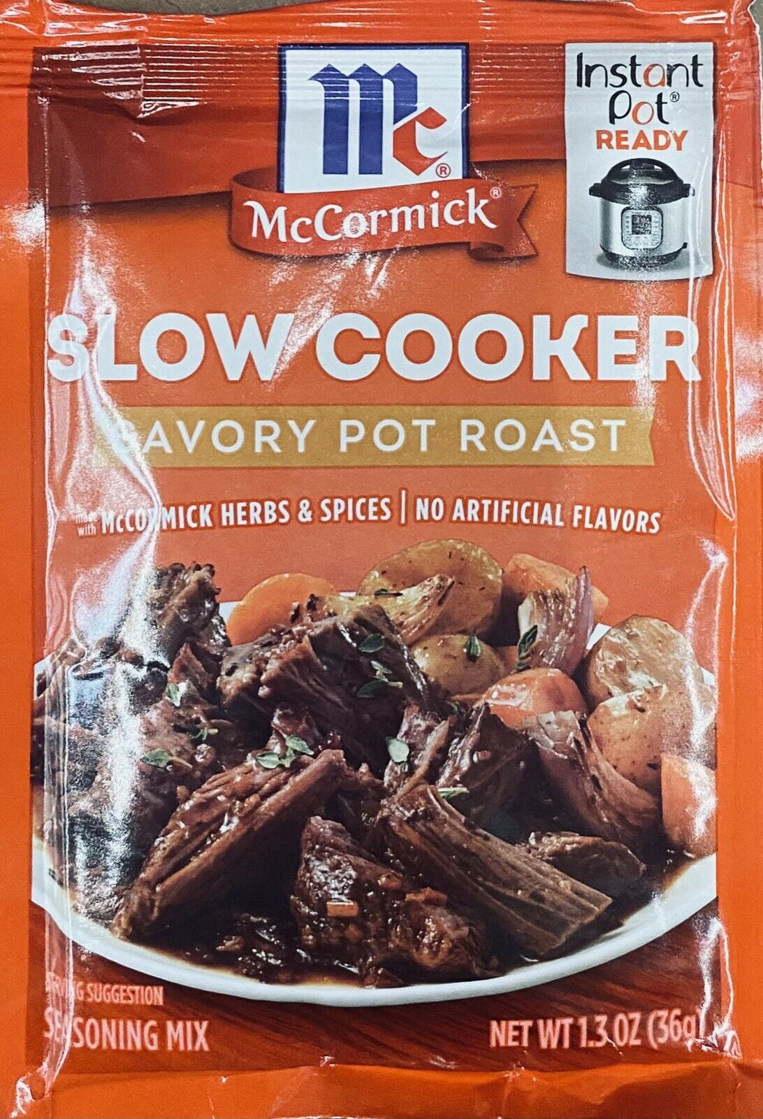 McCormick Slow Cooker Pot Roast Seasoning Mix Savory Herbs & Spices 1.3