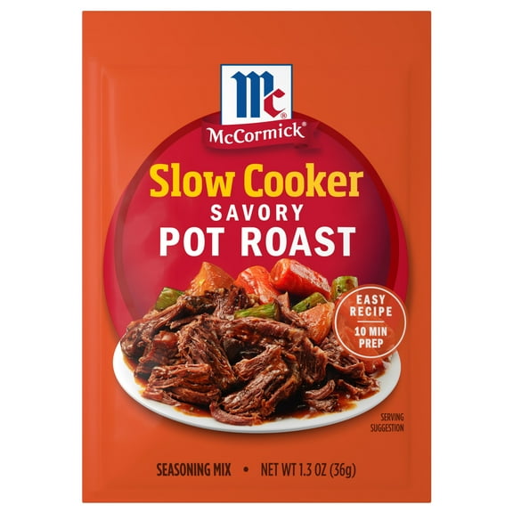 McCormick Slow Cooker Savory Pot Roast Seasoning Mix, 1.3 oz Packet