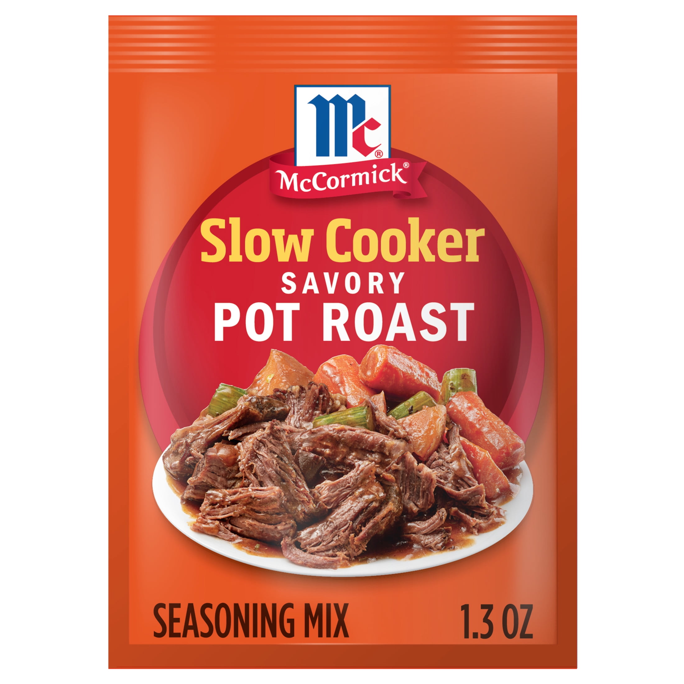 McCormick Slow Cooker Savory Pot Roast Seasoning Mix, 1.3 oz Packet