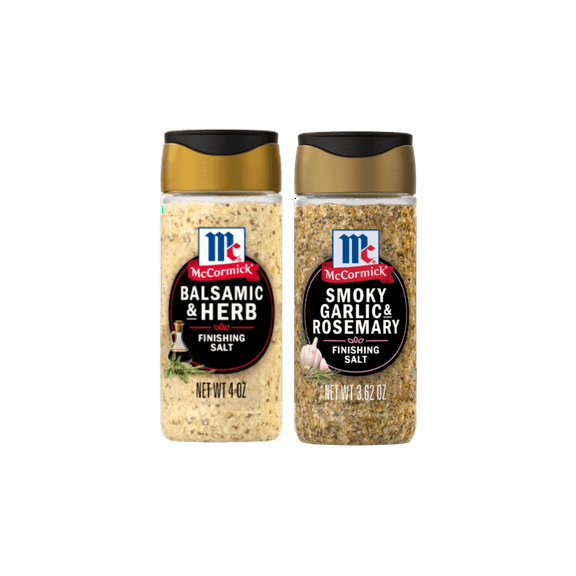 McCormick Smoky Garlic & Rosemary and Balsamic & Herb Finishing Salt Bundle