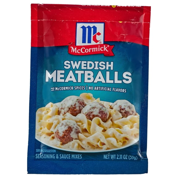 McCormick Swedish Meatballs Seasoning & Sauce Mixes, 2.11 oz pack