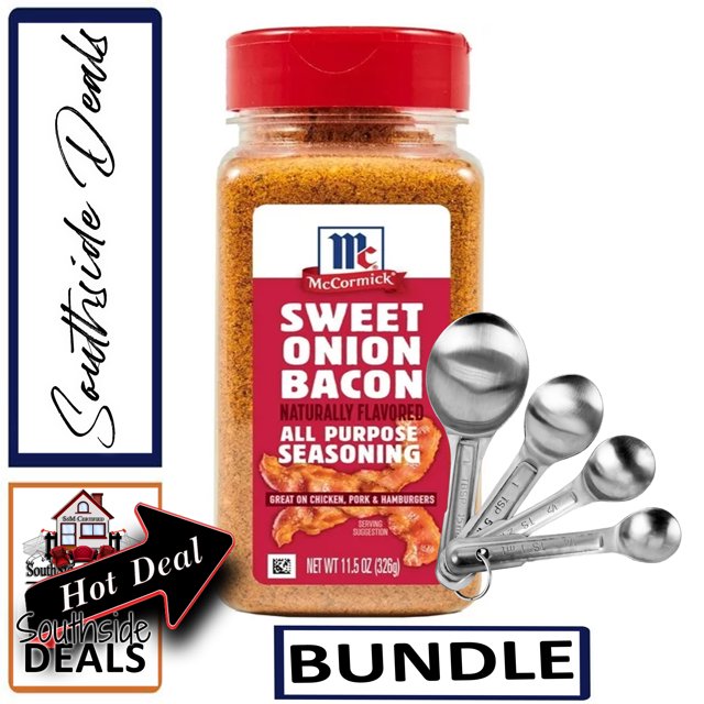 McCormick Sweet Onion Bacon AllPurpose Seasoning Blend, 11.5 Ounce