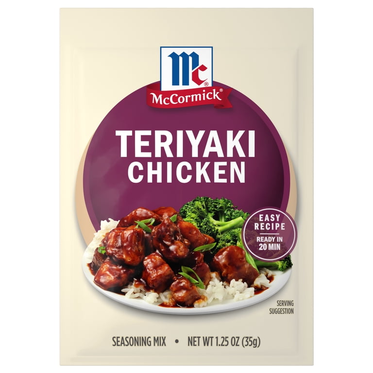 McCormick Teriyaki Chicken Seasoning Mix, 1.25 oz Packet - Walmart.com