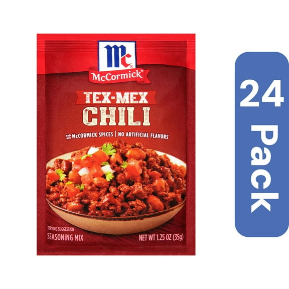 McCormick Tex-Mex Chili Seasoning 1.25 oz (Pack of 24)