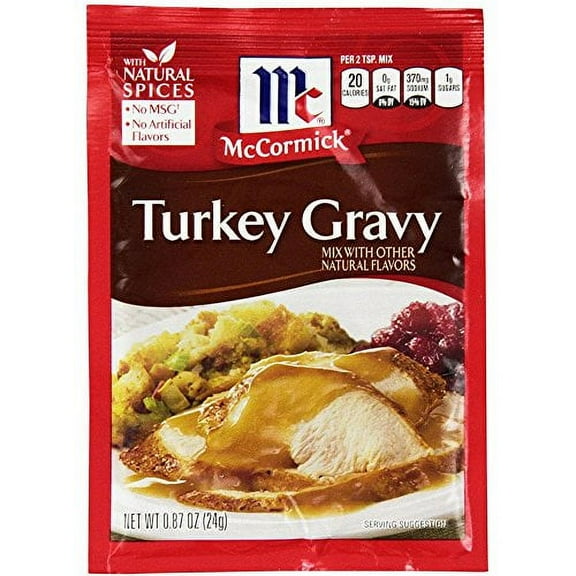 McCormick Turkey Gravy Mix, 0.87 oz (Pack of 16)