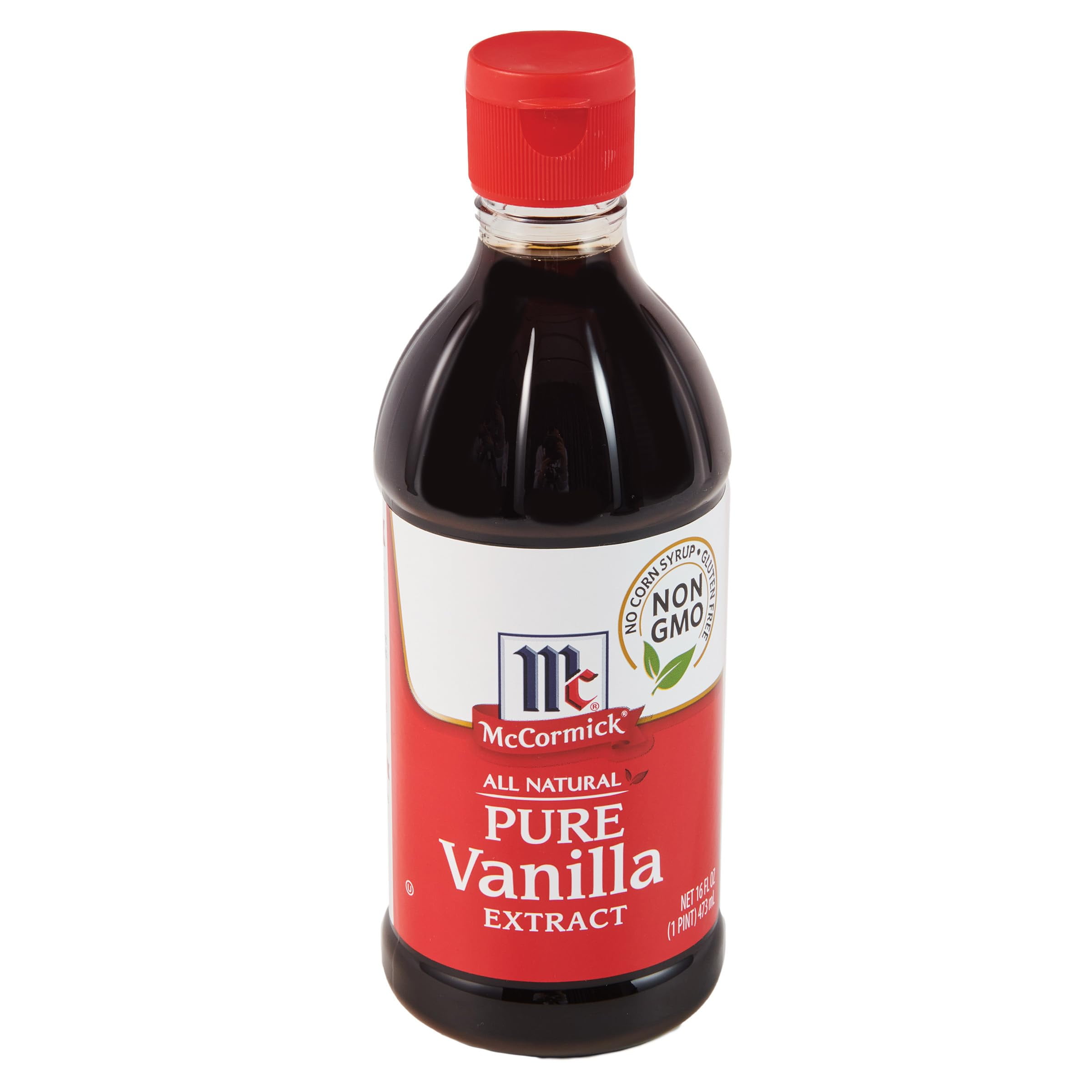 McCormick Vanilla Extract, Pure, IEF31 Gluten Free, Non-GMO, Made with Madagascar Vanilla Beans, 16 fl oz