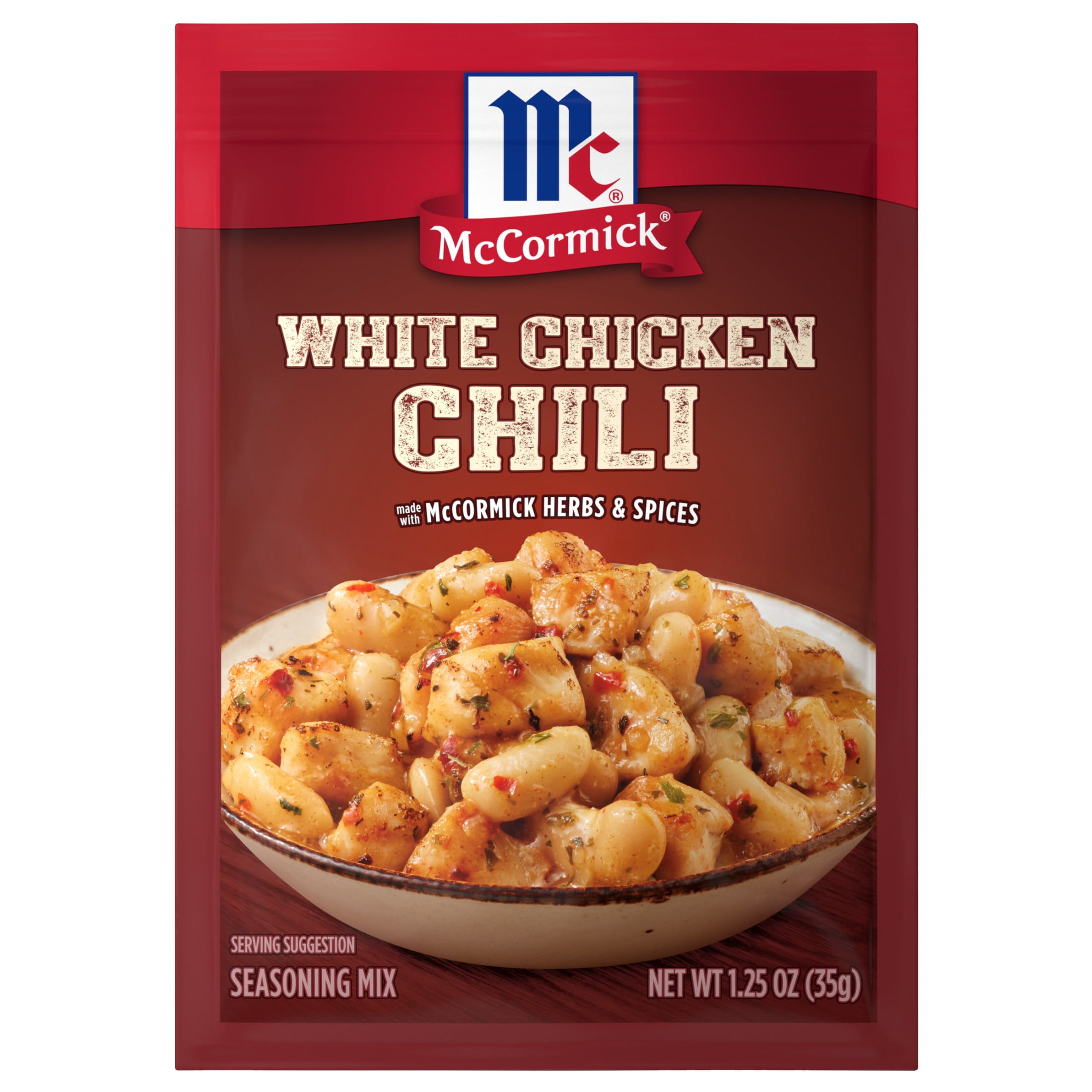 McCormick White Chicken Chili Seasoning Mix Packet 1.25 oz Walmart
