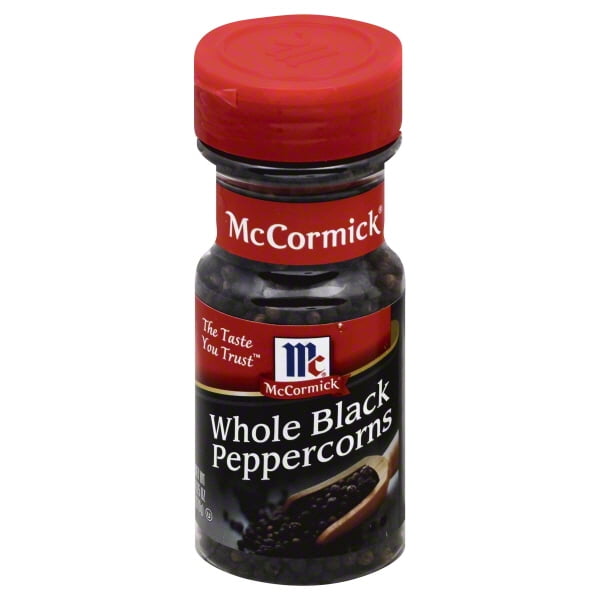 McCormick Whole Black Peppercorns, 4.25 oz