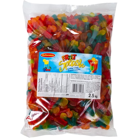 McCormicks Fruit Splash Gummy Candy 2.5 kg/5.5 lb