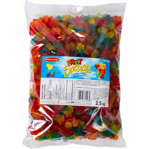 McCormicks Fruit Splash Gummy Candy 2.5 kg/5.5 lb