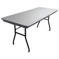 thumbnail image 1 of McCourt 77800 72 x 30 Inch Commercialite Folding Table - Gray with Black Frame, 1 of 1