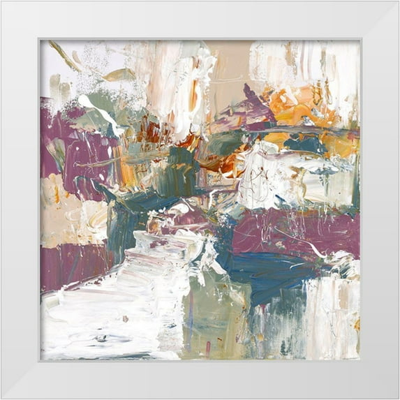 McCourt, Suzanne 12x12 White Modern Wood Framed Museum Art Print Titled - Free Flowing