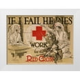 thumbnail image 1 of McCoy, Arthur G. 14x11 White Modern Wood Framed Museum Art Print Titled - If I fail he dies. Work for the Red Cross, ca. 1918, 1 of 4