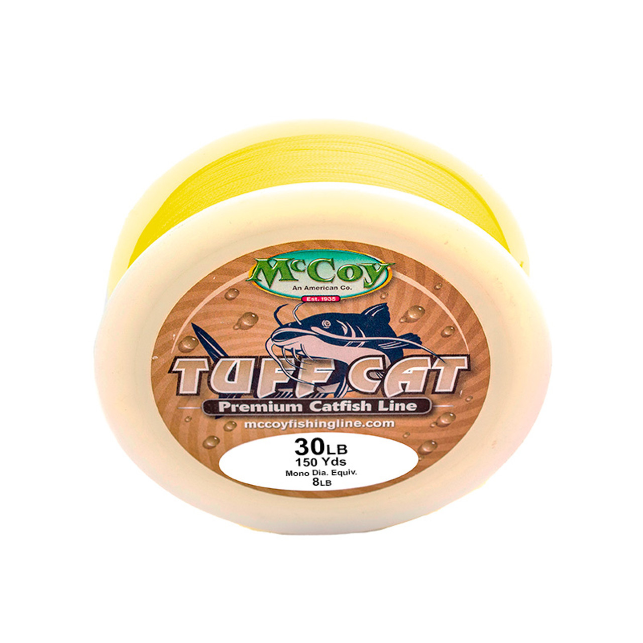 McCoy Tuff Cat Braid Hi-Viz Yellow Premium Braided Catfish Fishing Line ...