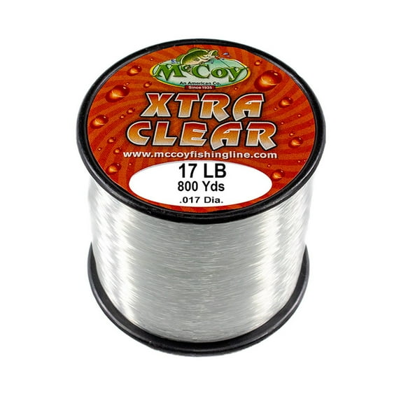 McCoy Xtra Clear Premium CoPolymer Monofilament Fishing Line (17lb Test (.017" Dia) - 800 Yards)