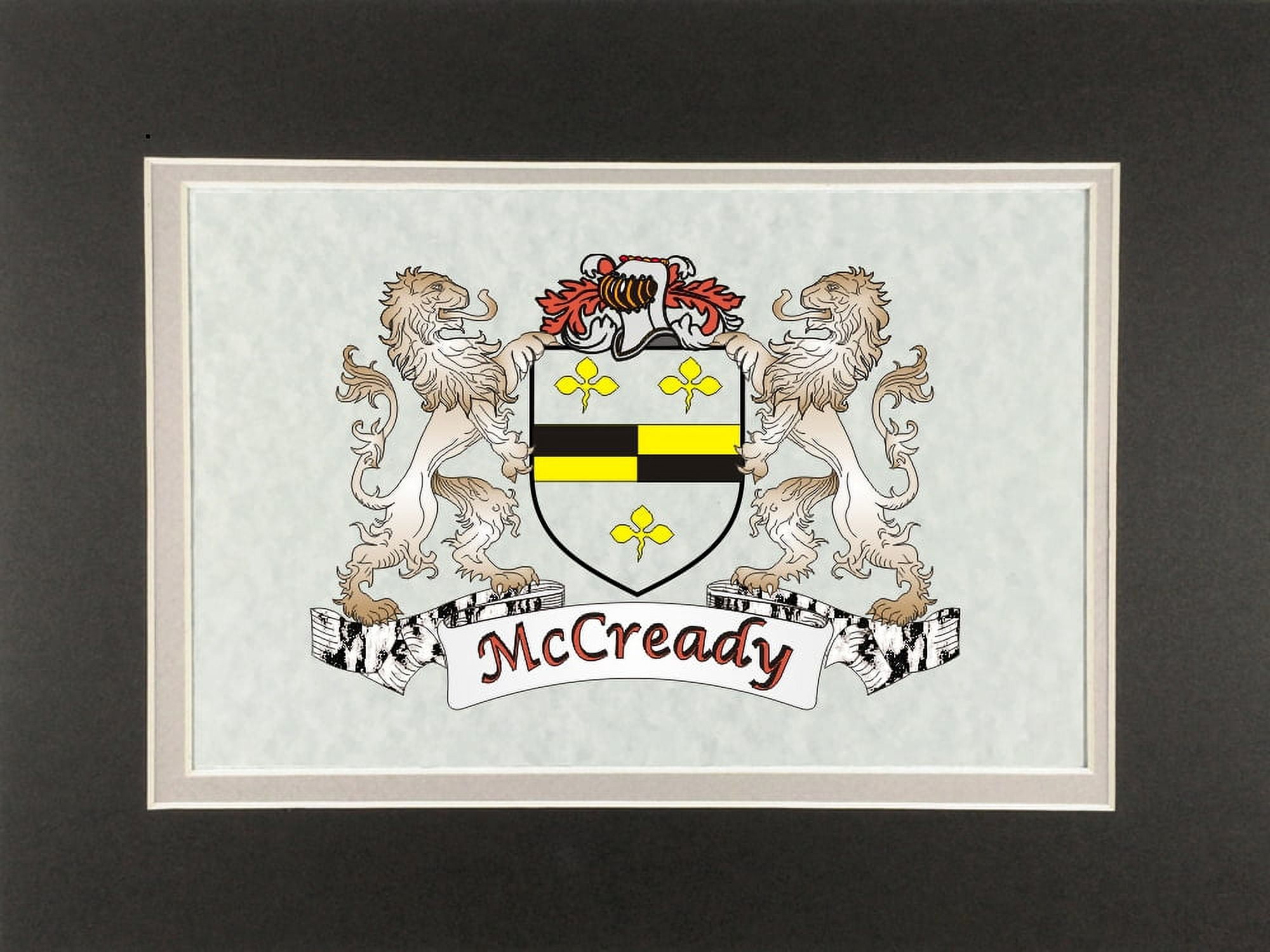 McCready Irish Coat of Arms Print - Frameable 9
