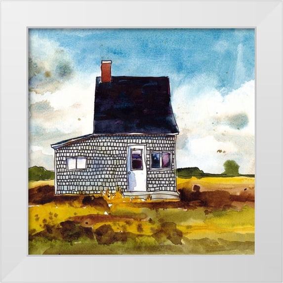 McCreery, Paul 12x12 White Modern Wood Framed Museum Art Print Titled - Cabin Scape II