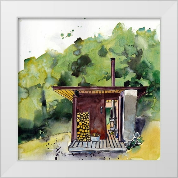 McCreery, Paul 12x12 White Modern Wood Framed Museum Art Print Titled - Cabin Scape V