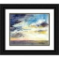 thumbnail image 1 of McCreery, Paul 14x12 Black Ornate Wood Framed with Double Matting Museum Art Print Titled - September Sky Studies I, 1 of 4