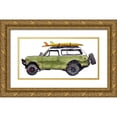 thumbnail image 1 of McCreery, Paul 14x9 Gold Ornate Wood Framed with Double Matting Museum Art Print Titled - Surf Car II, 1 of 4