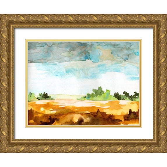 McCreery, Paul 18x15 Gold Ornate Wood Framed with Double Matting Museum Art Print Titled - Open Skies I
