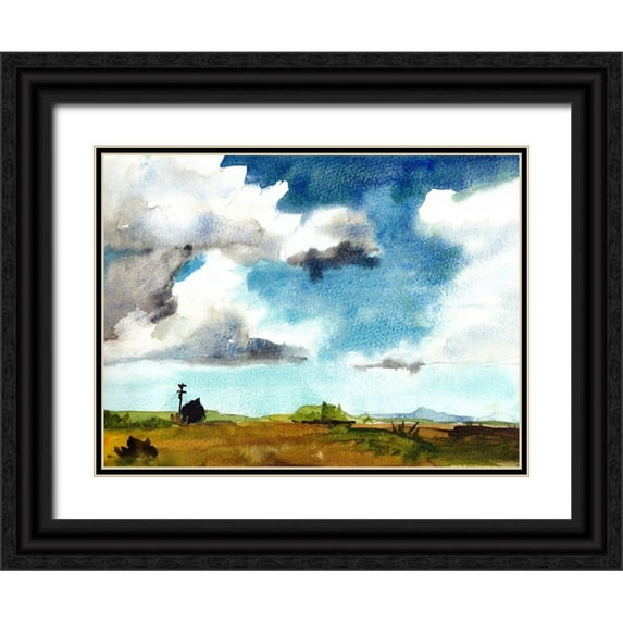 McCreery, Paul 24x19 Black Ornate Wood Framed with Double Matting Museum Art Print Titled - Country Life II