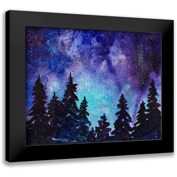 McCreery, Paul 24x20 Black Modern Framed Museum Art Print Titled - Night Sky III