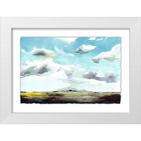 McCreery, Paul 32x24 White Modern Wood Framed Museum Art Print Titled - Sky View I