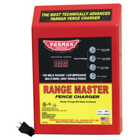 McCrory Range Master Low Impedance Fence Charger, ABS Housing Multicolor, 12.5"x8.5"x4", 4.84 lbs