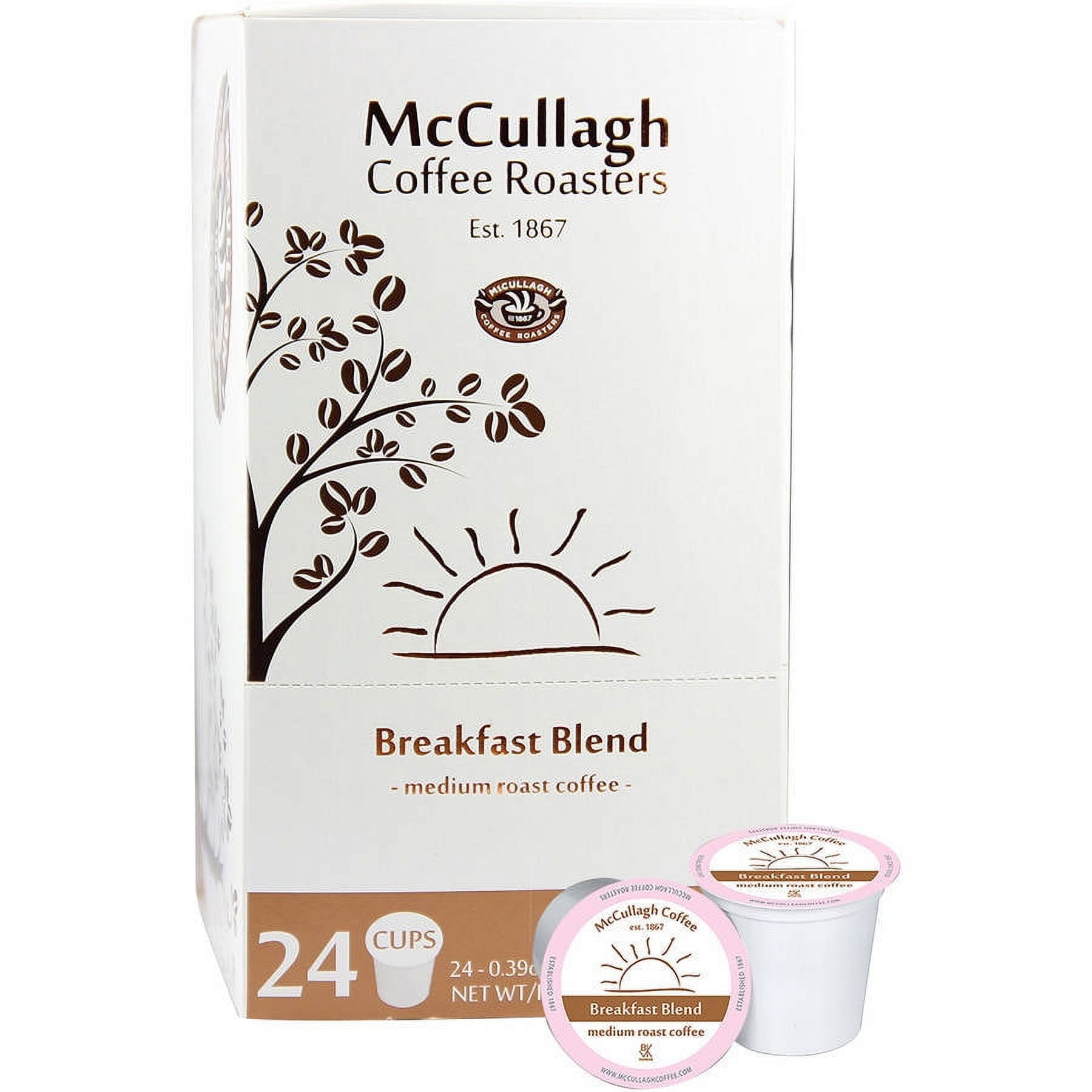 McCullagh Coffee Roasters Breakfast Blend Medium Roast Coffee (96 ct.)