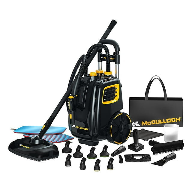 McCulloch Deluxe Electric Steam Cleaner, MC1385, Multi-Floor Steamer ...