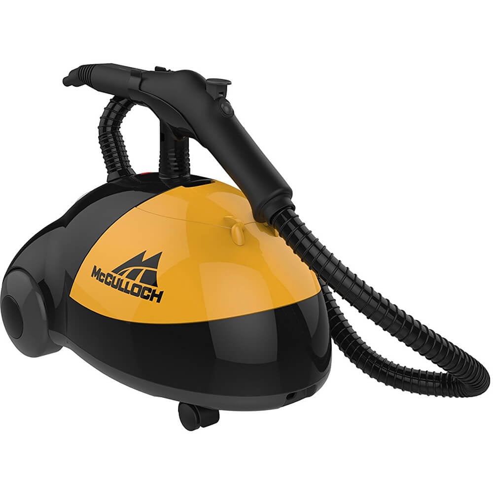McCulloch Heavy Duty Deep Clean Handheld Canister Steam Cleaner + 18